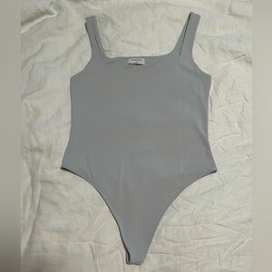 Aritzia Babaton Contour Tank Bodysuit Opal Grey